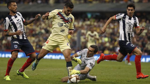 América vs. Monterrey: mejores imágenes del primer tiempo. (Foto: AFP)