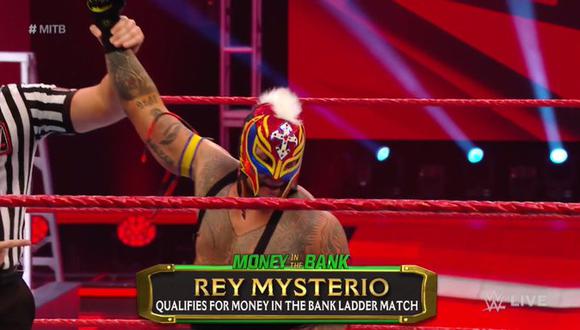 Rey Mysterio es el tercer clasificado de la noche al Money In The Bank. (Foto: WWE)