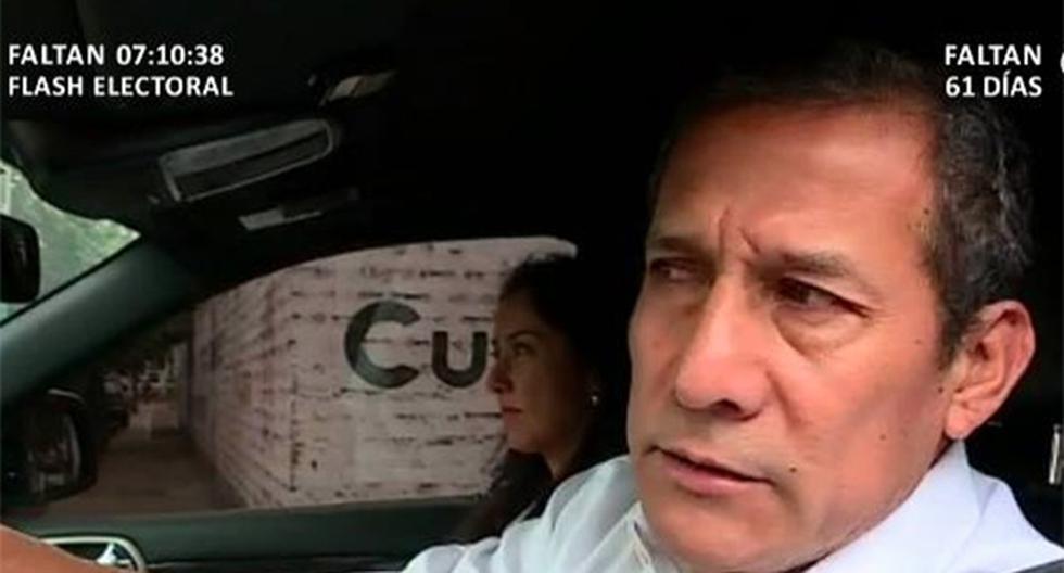 Ollanta Humala votó en un colegio de Surco en la segunda vuelta y declaró a la prensa al término. (Foto: Latina)