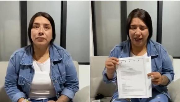 La mujer pidió ayuda al Gobierno colombiano.