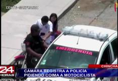 Chincha: Otro policía fue grabado cuando recibía coima (VIDEO)