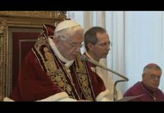 VIDEO: Vea el momento en que Benedicto XVI renuncia a su cargo 