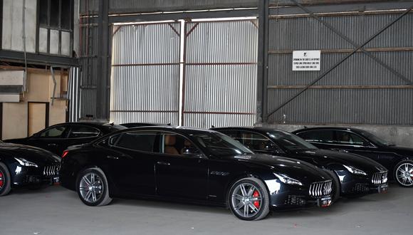 Una flota de Maserati que compró el gobierno papú para la cumbre APEC, que se celebró en noviembre pasado. (Foto: Reuters)