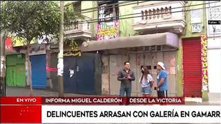 Se hicieron pasar por recicladores y robaron galería en Gamarra 300 mil soles en mercadería | VIDEO