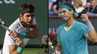 Del Potro y Nadal disputarán hoy la final del Masters de Indian Wells