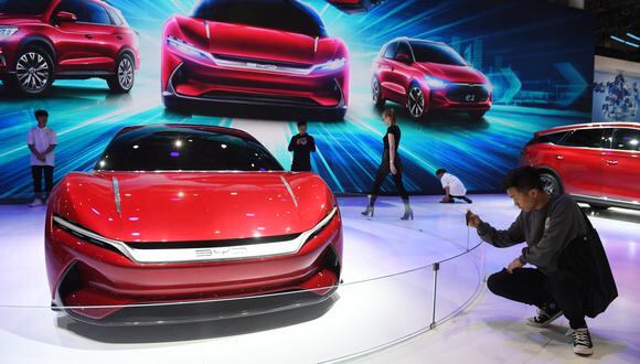 BYD es el gran fabricante chino de autos eléctricos y uno de los protagonistas en la feria de automóviles. Inicia el próximo 5 de setiembre. (Foto: AFP)