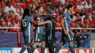 Bayern Múnich se impuso 2-0 frente al Benfica por el Grupo E de la Champions League