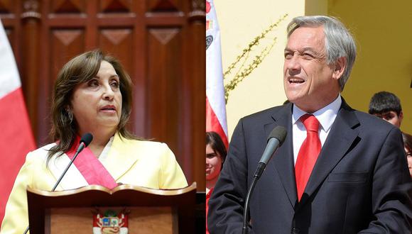 Dina Boluarte lamentó el fallecimiento de Sebastián Piñera. (Fotos: Andina / Presidencia de Chile)