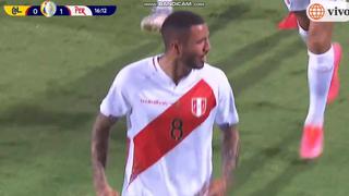 Perú vs. Colombia: Sergio Peña aprovechó el rebote tras palo de Yotún y anotó el 1-0 [VIDEO]