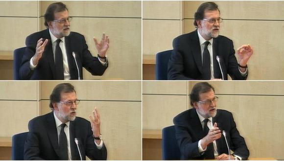 El presidente de España Mariano Rajoy, del Partido Popular, también fue interrogado durante el juicio por la trama Gürtel.