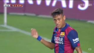 Mira el golazo de Neymar ante el León en el Trofeo Joan Gamper