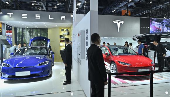 Con Tesla como protagonista, así comenzó la feria de automóviles de Alemania. (Foto: AFP)