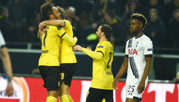 Borussia Dortmund goleó 3-0 al Tottenham por la Europa League