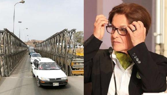 Villarán critica al MEF por avalar by-pass y puente Bella Unión