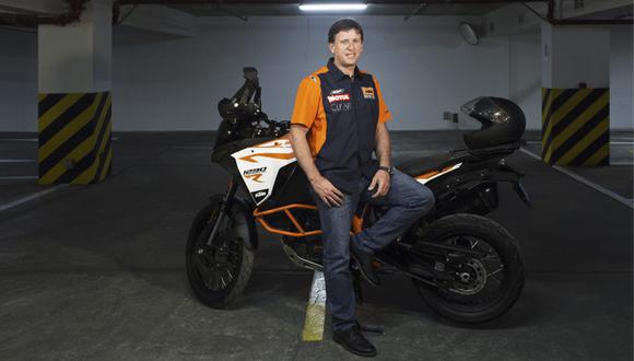 Carlo Vellutino competirá en la categoría motos y ha participado en todas las ediciones del Dakar desde que se corre en Sudamérica.