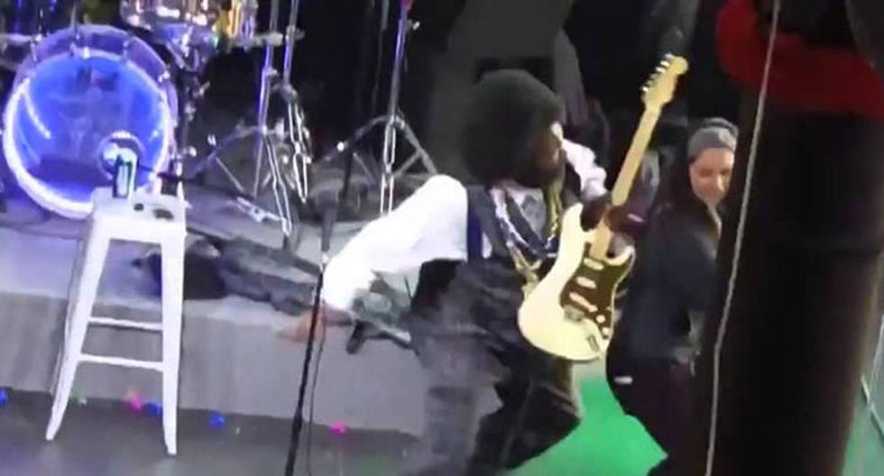 El rapero agredió a una fan en el escenario. (Foto: Captura de YouTube)