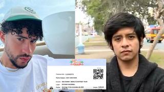 Joven pagó S/600 por dos entradas para el concierto de Bad Bunny en Lima, pero fue estafado: eran falsas