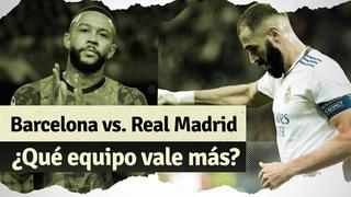 Barcelona vs. Real Madrid: ¿Cuál es el club con mayor valor en el mercado?