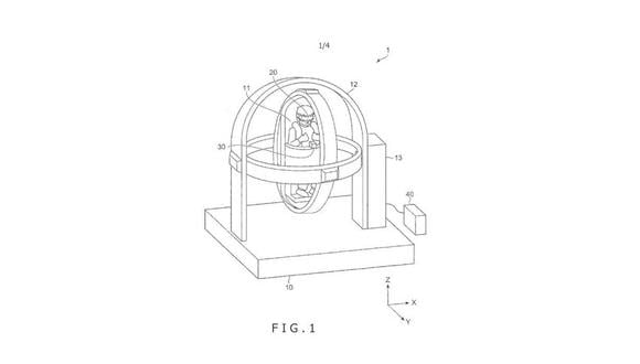 Así se vería el nuevo asiento de Sony. (Imagen: United States Patent and Trademark Office)