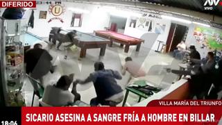 Villa María del Triunfo: tres sujetos ingresan a local y matan a balazos a hombre que jugaba billar 