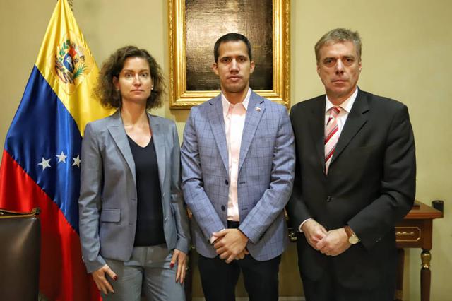 Guaidó se reúne con embajador alemán expulsado de Venezuela por Maduro. Foto: Twitter @jguaido