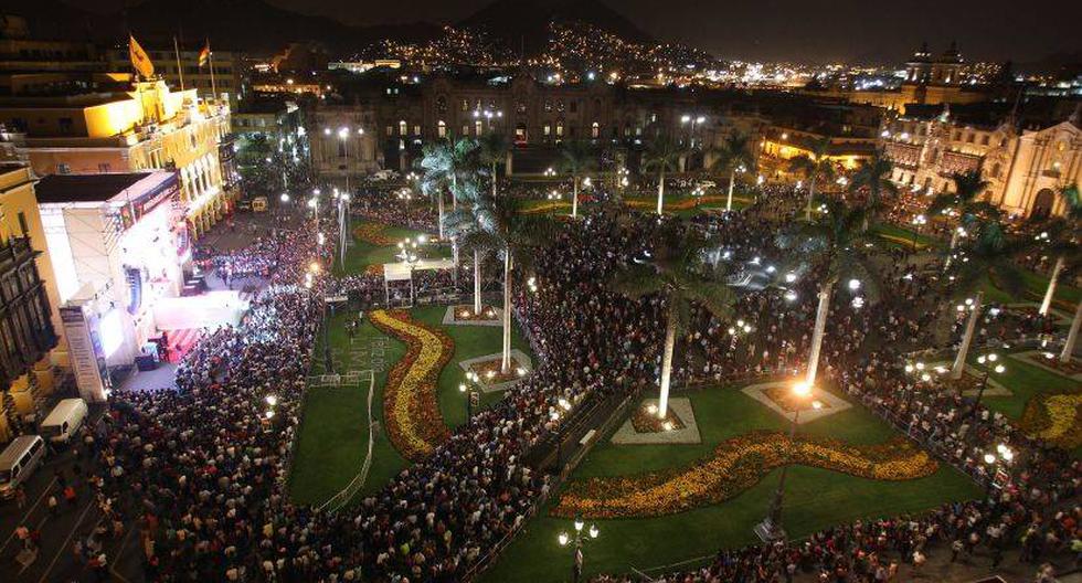 Miles se congregan en la Plaza de Armas para las celebraciones. (Foto: Andina)
