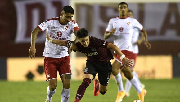 Lanús no pudo ante Independiente y empataron sin goles por la ida de los cuartos de final de la Copa Sudamericana. (Foto: AFP)