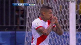 Perú vs. Brasil: Paolo Guerrero erró ocasión de gol [VIDEO]