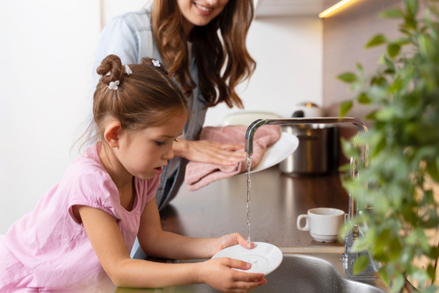 Anima a tus hijos a participar de la limpieza del hogar. Esto les brindará habilidades y conocimientos para cuando sean adultos.
