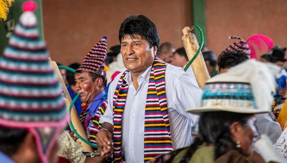 Evo Morales encabeza con 38% la preferencia electoral en Bolivia. (AFP).