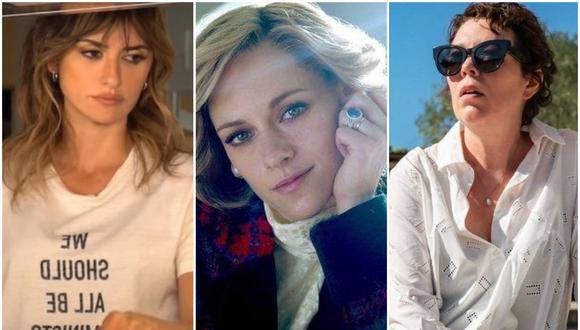 Penélope Cruz, Kristen Stewart y Olivia Colman entre las nominadas a Mejor actriz. (Foto: Sony Pictures/FilmNation Entertainment/Netflix)