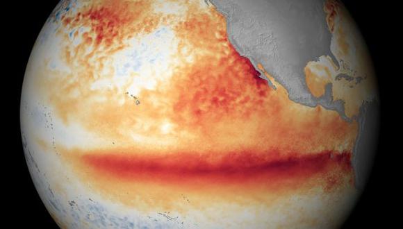 Imagen de el fenómeno El Niño 2015 con temperaturas crecientes en el Pacífico. (Foto: Science Photo Library)