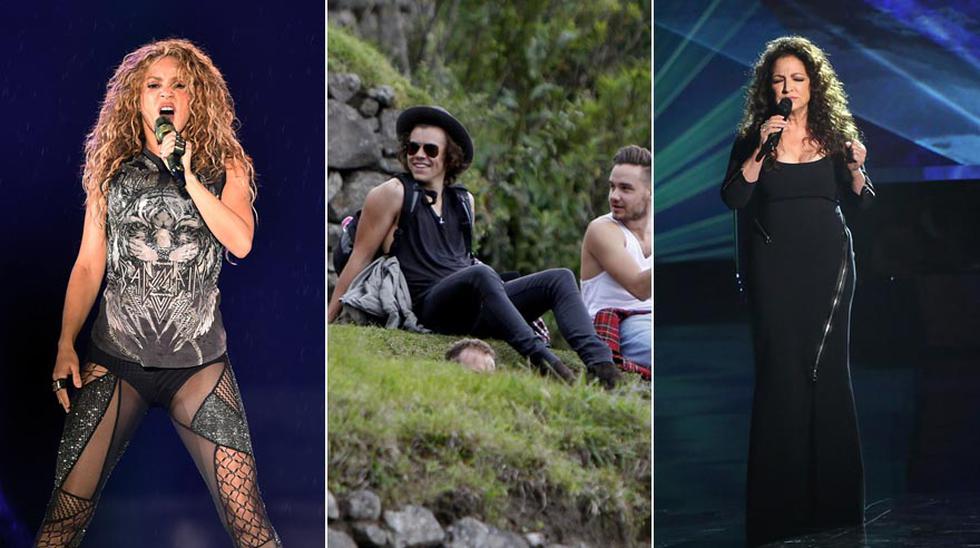 Shakira, One Direction y Gloria Estefan, entre los artistas que han incluido al Perú en sus videos. (Fotos: Archivo)