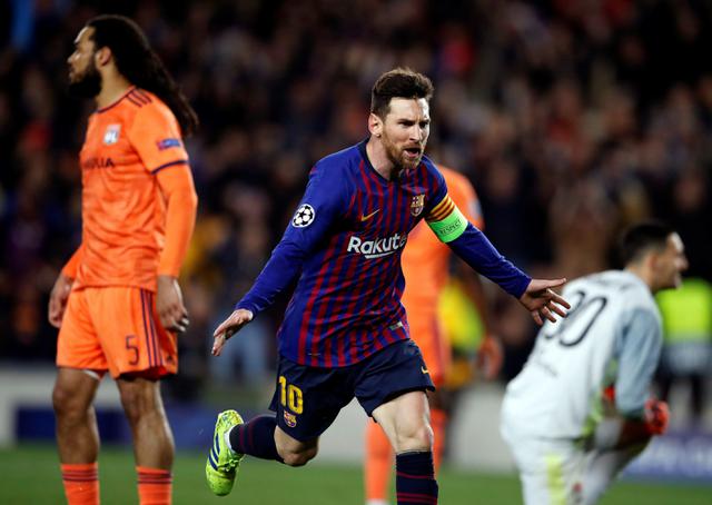 Barcelona vs. Lyon: Messi amagó, dejó en ridículo a dos rivales y marcó golazo de derecha. (Foto: EFE)