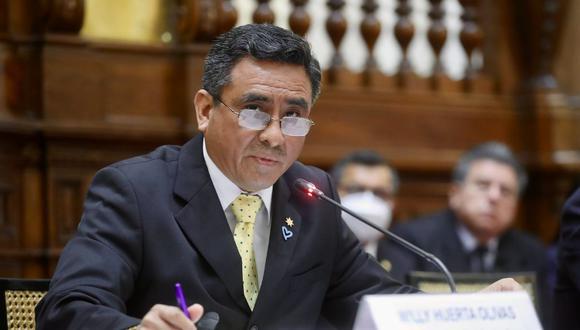 Ministro del Interior, Willy Huerta, rechazó agresión a periodistas. (Foto: GEC)