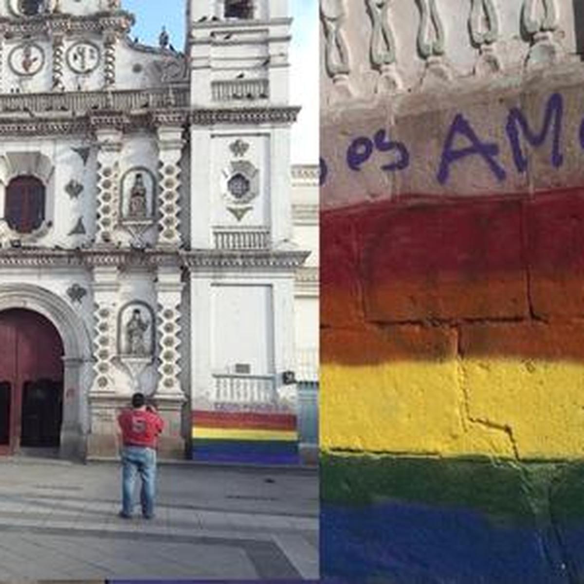 Pintan bandera LGTB en la fachada de histórica iglesia católica | VIDEOS |  EL COMERCIO PERÚ