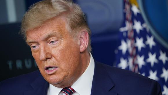 El presidente de Estados Unidos, Donald Trump, habla sobre la reducción de los precios de los medicamentos recetados el 20 de noviembre de 2020, en la Sala Brady Briefing de la Casa Blanca en Washington, DC. (Foto de MANDEL NGAN / AFP).