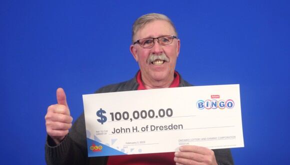 John Harris ganó la lotería tras pasar 40 años jugando todos los días. (Foto: OLG)