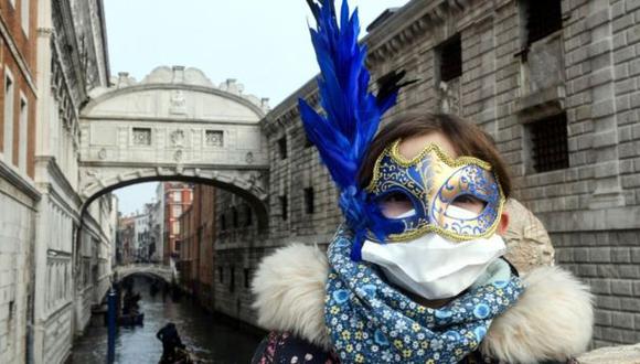 El carnaval se terminó antes de tiempo en Venecia por el coronavirus. Foto: GETTY IMAGES, vía BBC Mundo