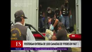 Coronavirus en Perú: postergan entrega de canastas en Villa María del Triunfo