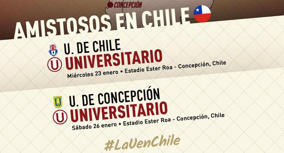 Universitario de Deportes jugará contra dos coperos de Chile. (Foto: Universitario de Deportes)