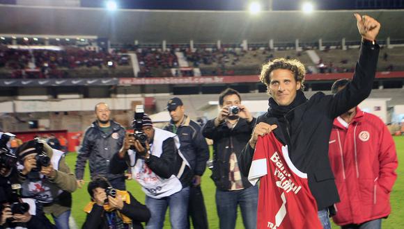 Diego Forlán quiere volver a Internacional de Porto Alegre, pero como entrenador. (Foo: AFP)