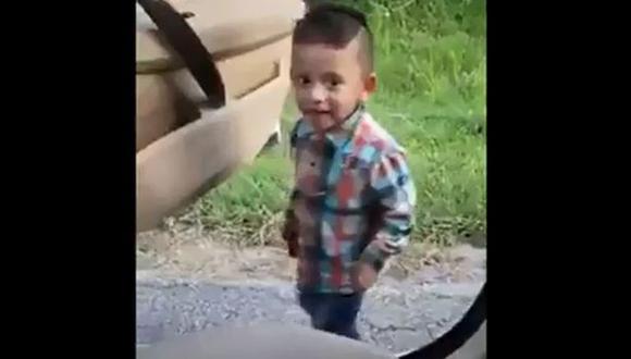 Los padres de un niño mexicano lo grabaron mientras cumplía el 'Shiggy Challenge', pero el video viral salió mal (Foto: Captura).