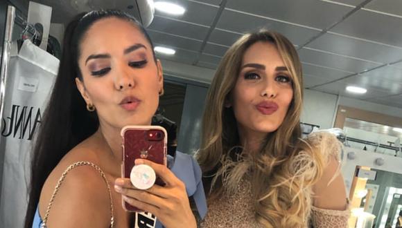 Miss Universo 2018. Romina Lozano y Ángela Ponce en uno de los momentos que compartieron antes de la gala. Foto: Instagram.