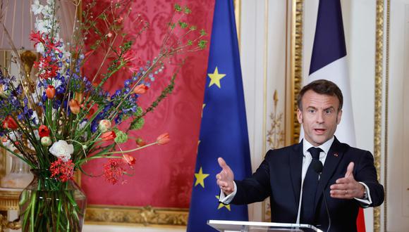 Imagen de archivo | Emmanuel Macron se encuentra en una visita de dos días a los Países Bajos, la primera visita de estado de un presidente francés durante 23 años, para resaltar una nueva dinámica entre París y La Haya después del Brexit, cuando los Países Bajos perdieron a su aliado más fuerte en Europa. (Foto de Ludovic MARIN / AFP)