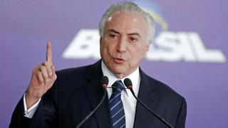 Temer al llegar a la G20: "En Brasil no existe crisis económica"