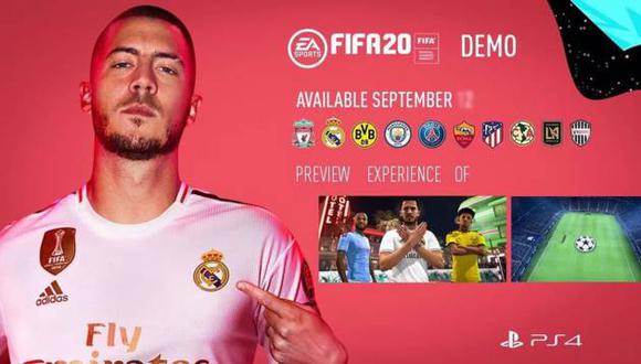 El demo de FIFA 20 habría de estrenarse el 12 de setiembre próximo. (Imagen: Reddit)