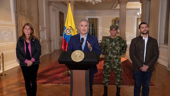 El presidente de Colombia, Iván Duque, dijo que sacará a los militares a las calles a enfrentar las protestas contra la reforma fiscal. (Foto: EFE).