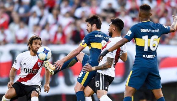 Boca Juniors vs. River Plate se enfrentan hoy por la primera fina de la Copa Libertadores 2018. (Foto: AFP).