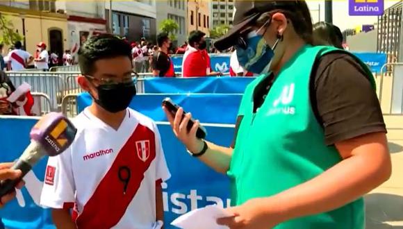 Un hincha de la selección fue estafado al comprar una entrada en reventa para el partido contra Paraguay en el Estadio Nacional | Foto: Captura de video / Latina